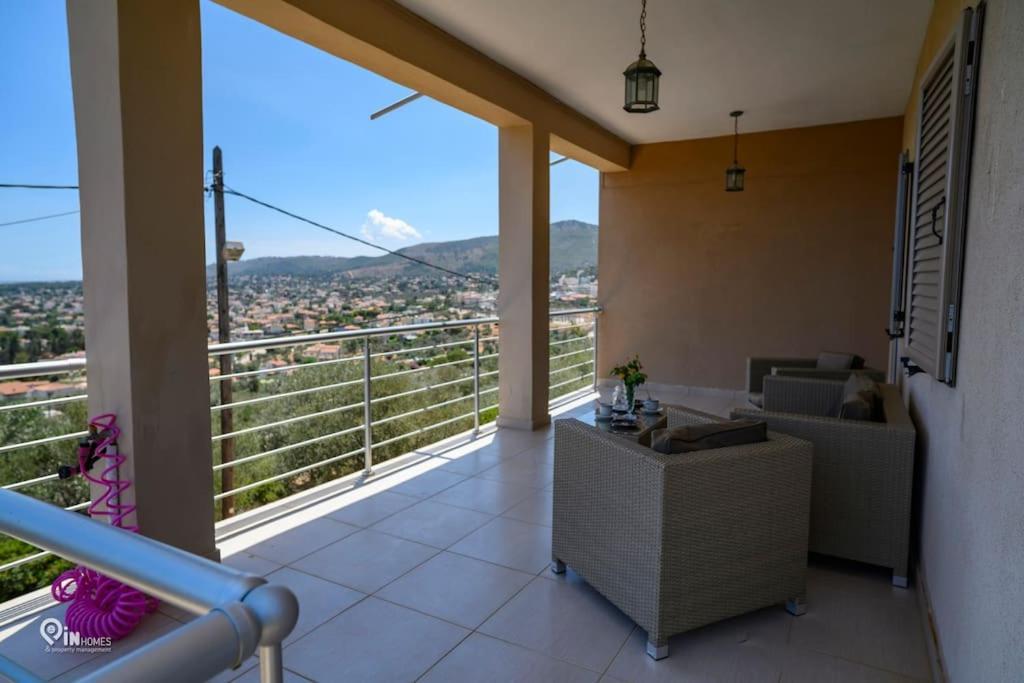 'Love Is In The Air' With View Villa Nea Makri Exterior photo