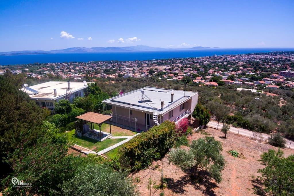 'Love Is In The Air' With View Villa Nea Makri Exterior photo