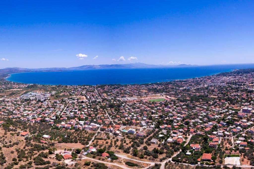 'Love Is In The Air' With View Villa Nea Makri Exterior photo